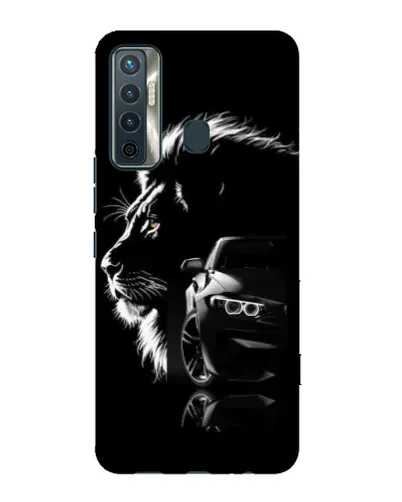 Чехол для TECNO Camon 17 с картинкой «BMW и лев» Чехол для TECNO Camon 17 с картинкой «BMW и лев»