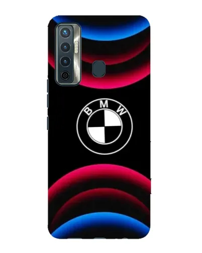 Чехол для TECNO Camon 17 с картинкой «Логотип BMW и неоновые дуги» Чехол для TECNO Camon 17 с картинкой «Логотип BMW и неоновые дуги»