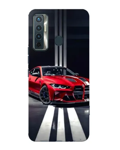 Чехол для TECNO Camon 17 с картинкой «Красная BMW на дороге» Чехол для TECNO Camon 17 с картинкой «Красная BMW на дороге»