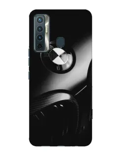 Чехол для TECNO Camon 17 с картинкой «Эмблема BMW — макро»