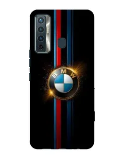Чехол для TECNO Camon 17 с картинкой «BMW M-Power неон»