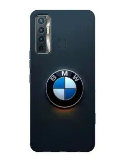 Чехол для TECNO Camon 17 с картинкой «Логотип BMW — минимализм»