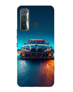 Чехол для TECNO Camon 17 с картинкой «BMW — огни неона» Чехол для TECNO Camon 17 с картинкой «BMW — огни неона»