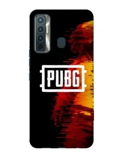 Чехол для TECNO Camon 17 с картинкой «Яркий логотип PUBG»