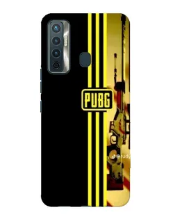 Чехол для TECNO Camon 17 с картинкой «PUBG — камуфляжный шлем»