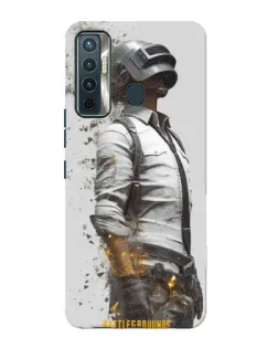 Чехол для TECNO Camon 17 с картинкой «PUBG — боец в пыли»