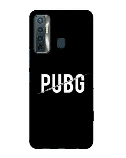 Чехол для TECNO Camon 17 с картинкой «PUBG — белый логотип»