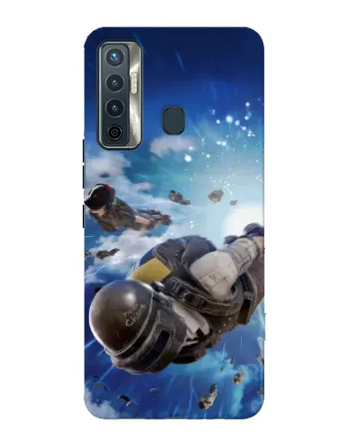 Чехол для TECNO Camon 17 с картинкой «Десант PUBG — прыжок» Чехол для TECNO Camon 17 с картинкой «Десант PUBG — прыжок»