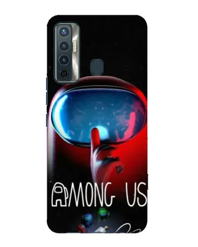 Чехол для TECNO Camon 17 с картинкой «Красный импостер — макро» Чехол для TECNO Camon 17 с картинкой «Красный импостер — макро»