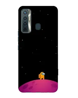 Чехол для TECNO Camon 17 с картинкой «Одинокий герой на планете»
