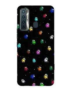 Чехол для TECNO Camon 17 с картинкой «Экипаж Among Us»