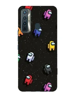 Чехол для TECNO Camon 17 с картинкой «Космический паттерн Among Us»