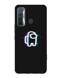 Чехол для TECNO Camon 17 с картинкой «Among Us неон»