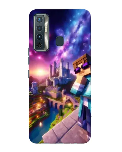 Чехол для TECNO Camon 17 с картинкой «Стив и космос» Чехол для TECNO Camon 17 с картинкой «Стив и космос»