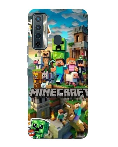 Чехол для TECNO Camon 17 с картинкой «Замок Minecraft» Чехол для TECNO Camon 17 с картинкой «Замок Minecraft»
