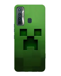Чехол для TECNO Camon 17 с картинкой «Крипер микро-дизайн»
