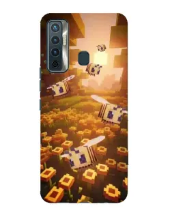 Чехол для TECNO Camon 17 с картинкой «Поле подсолнухов»
