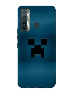 Чехол для TECNO Camon 17 с картинкой «Крипер текстура»