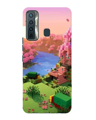 Чехол для TECNO Camon 17 с картинкой «Розовое дерево Minecraft» Чехол для TECNO Camon 17 с картинкой «Розовое дерево Minecraft»