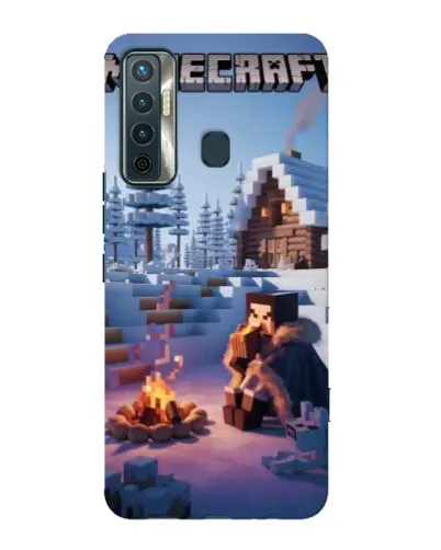 Чехол для TECNO Camon 17 с картинкой «Зимний Minecraft» Чехол для TECNO Camon 17 с картинкой «Зимний Minecraft»