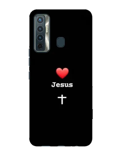 Чохол для TECNO Camon 17 з картинкою «Серце - Jesus» Чохол для TECNO Camon 17 з картинкою «Серце - Jesus»