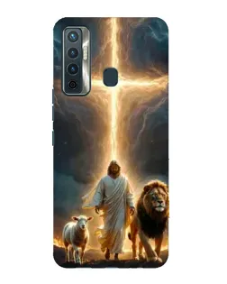 Чехол для TECNO Camon 17 с картинкой «Лев Иуды и Свет»