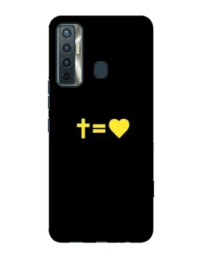 Чохол для TECNO Camon 17 з картинкою «Серце та Хрест» Чохол для TECNO Camon 17 з картинкою «Серце та Хрест»