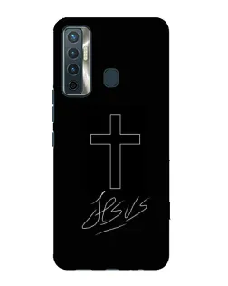 Чохол для TECNO Camon 17 з картинкою «Графічний хрест Jesus» Чохол для TECNO Camon 17 з картинкою «Графічний хрест Jesus»