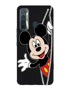 Чехол для TECNO Camon 17 с картинкой «Микки раздвигает стены»