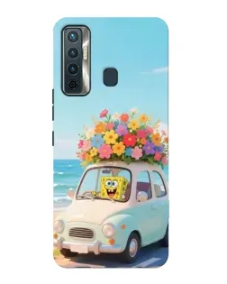 Чехол для TECNO Camon 17 с картинкой «Автомобильное путешествие»