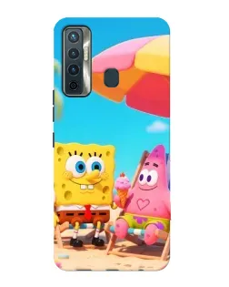 Чехол для TECNO Camon 17 с картинкой «Отдых на пляже»
