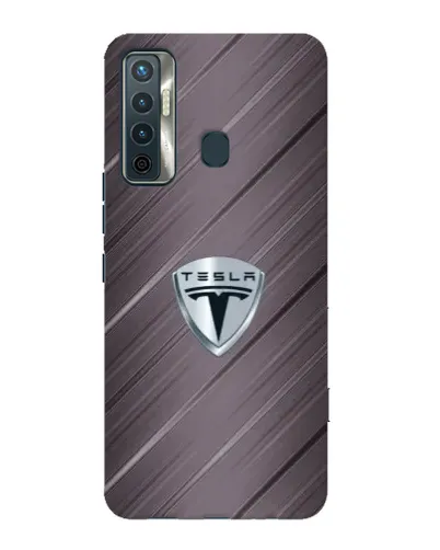 Чехол для TECNO Camon 17 с картинкой «Металлическая текстура Tesla» Чехол для TECNO Camon 17 с картинкой «Металлическая текстура Tesla»