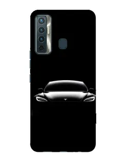 Чехол для TECNO Camon 17 с картинкой «Фары Tesla Night»