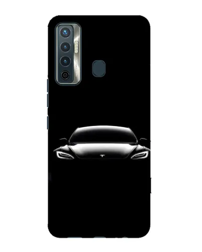 Чехол для TECNO Camon 17 с картинкой «Фары Tesla Night» Чехол для TECNO Camon 17 с картинкой «Фары Tesla Night»