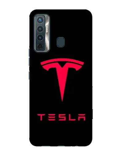 Чехол для TECNO Camon 17 с картинкой «Tesla Red Logo» Чехол для TECNO Camon 17 с картинкой «Tesla Red Logo»