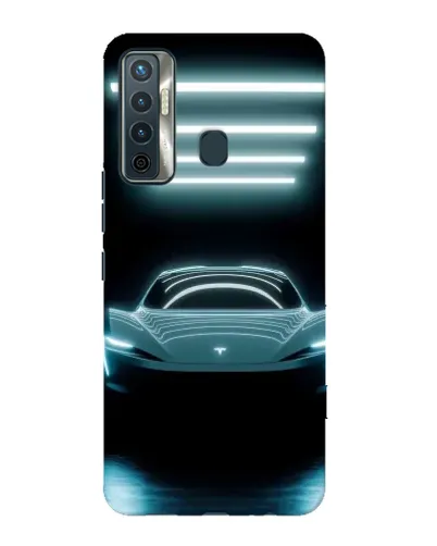 Чехол для TECNO Camon 17 с картинкой «Tesla в неоне» Чехол для TECNO Camon 17 с картинкой «Tesla в неоне»