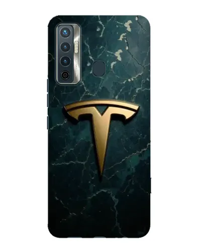 Чехол для TECNO Camon 17 с картинкой «Мраморная Tesla Gold» Чехол для TECNO Camon 17 с картинкой «Мраморная Tesla Gold»
