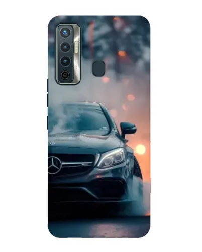 Чехол для TECNO Camon 17 с картинкой «Mercedes — ночной город» Чехол для TECNO Camon 17 с картинкой «Mercedes — ночной город»