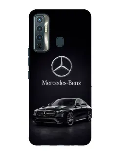 Чехол для TECNO Camon 17 с картинкой «Mercedes — решетка радиатора»