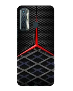 Чехол для TECNO Camon 17 с картинкой «Mercedes Carbon Grid»
