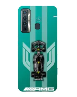 Чехол для TECNO Camon 17 с картинкой «Mercedes AMG Petronas»
