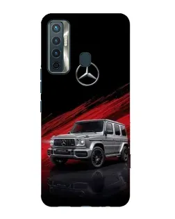 Чехол для TECNO Camon 17 с картинкой «Mercedes G-Class красный»