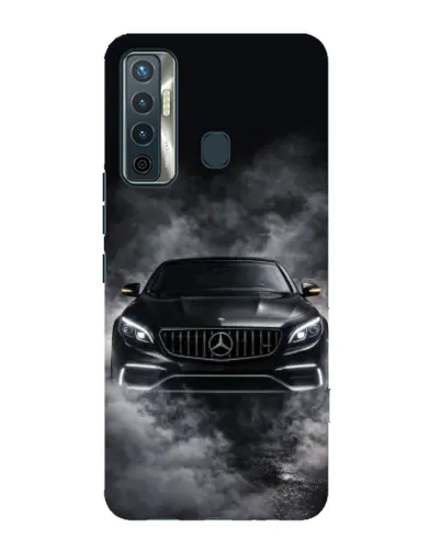 Чехол для TECNO Camon 17 с картинкой «Mercedes в дыму» Чехол для TECNO Camon 17 с картинкой «Mercedes в дыму»