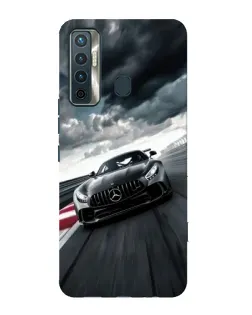 Чехол для TECNO Camon 17 с картинкой «Гоночный Mercedes AMG»