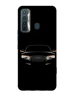 Чехол для TECNO Camon 17 с картинкой «Audi — ночной контур»