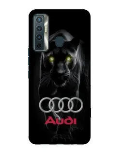 Чехол для TECNO Camon 17 с картинкой «Пантера и Audi»