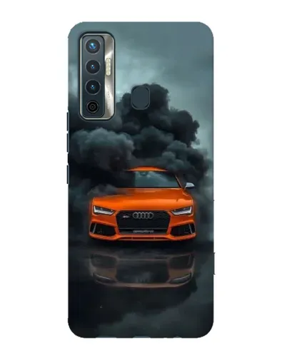 Чехол для TECNO Camon 17 с картинкой «Audi в облаках дыма» Чехол для TECNO Camon 17 с картинкой «Audi в облаках дыма»