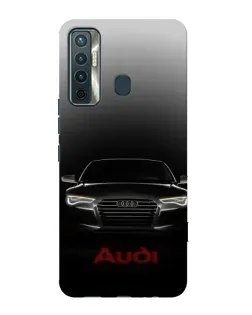 Чехол для TECNO Camon 17 с картинкой «Audi — градиентный контур»