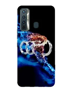 Чехол для TECNO Camon 17 с картинкой «Энергия лого Audi»