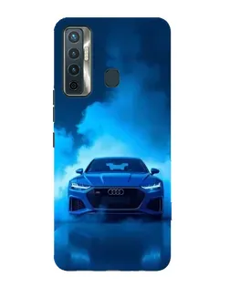 Чехол для TECNO Camon 17 с картинкой «Audi — голубая энергия»